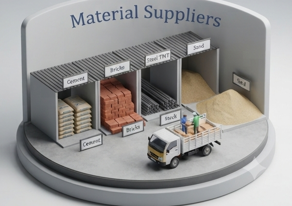 b material suppliers