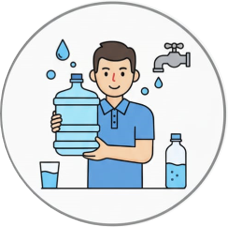 drinking water