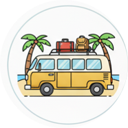 tourist vans & mini bus